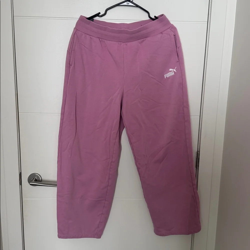 Puma Pink and White Quarter-Zip Track Top with Matching Joggers - Picture 6 of 7